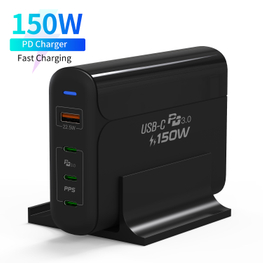 Cargador de escritorio de 4 puertos de 150 W-A2002-3C1A